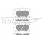 TOMEX Brakes Bremsbelagsatz, Scheibenbremse